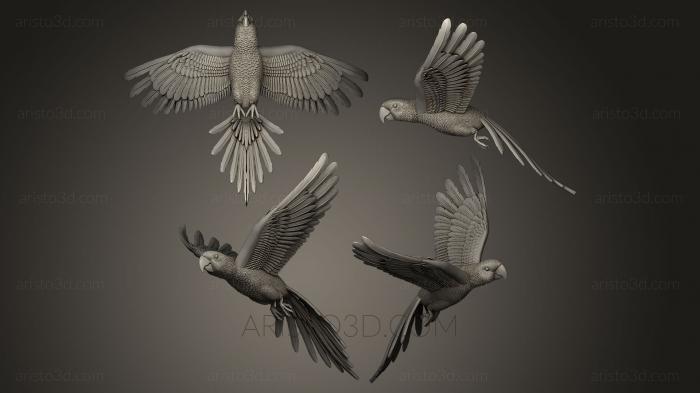 Bird figurines (STKB_0057) 3D model for CNC machine